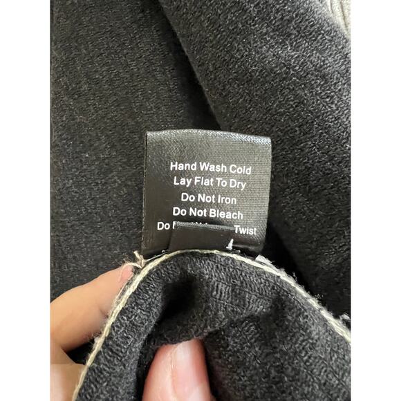 POL Corduroy Colorblock Black Gray Shacket Button Down Oversized Size Large - Picture 15 of 16